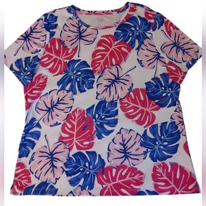 Kim Rogers Blue, Red, Pink Boxy T-Shirt